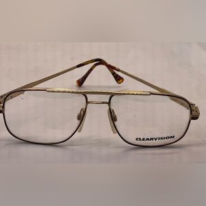 NEW Vintage Tortoise Gold Eyeglass Frames  Aviator Rx’able
